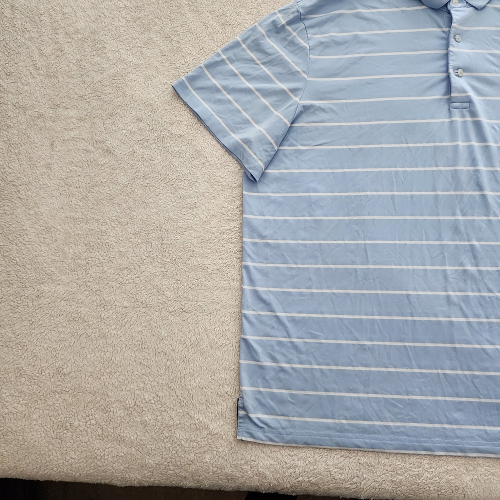 Polo Classic Fit Performance Polo Shirt, Men's XL - Office Blue/Ceramic White - Picture 2 of 8